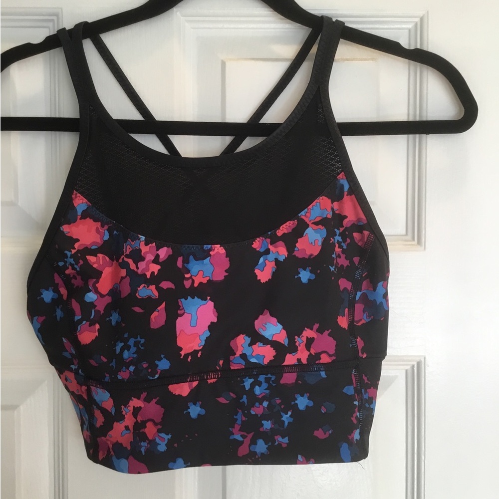 Lululemon sports bra with high neck mesh size 8